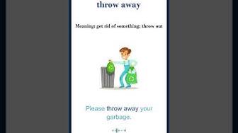 'Video thumbnail for Throw away meaning | throw away sentences | Common English Idioms #shorts'