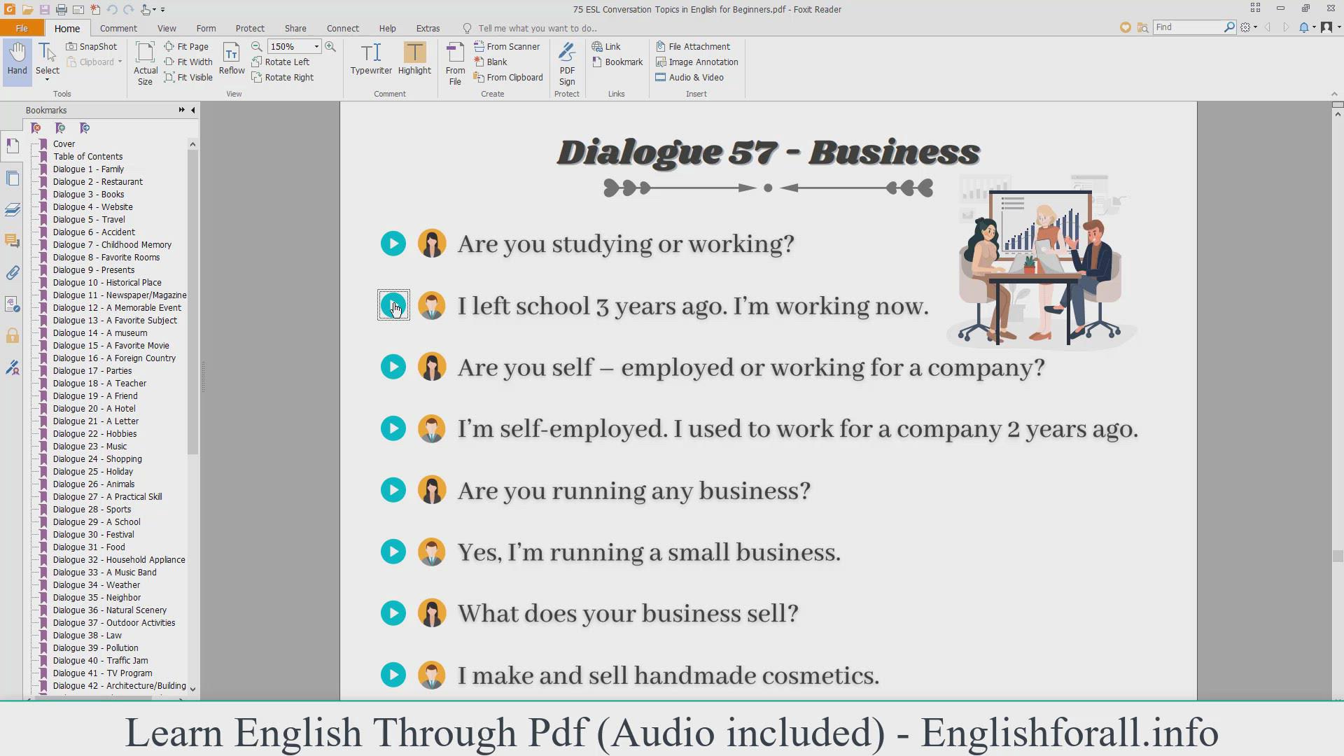 'Video thumbnail for English Conversation About Business'