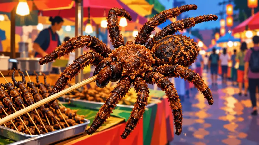 Fried tarantula