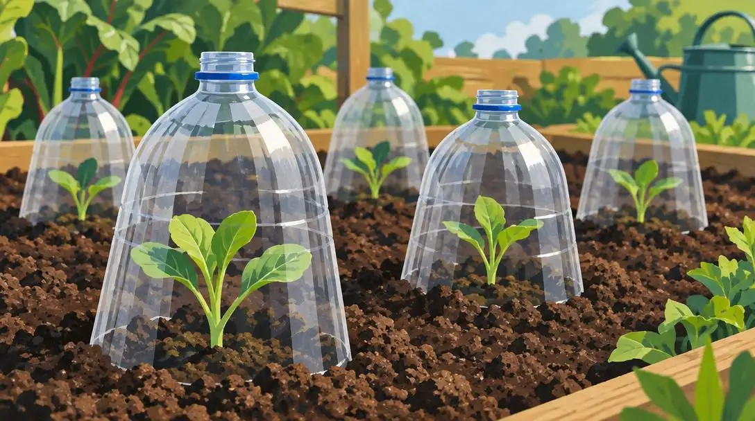 Plastic Bottle Seedling Cloches