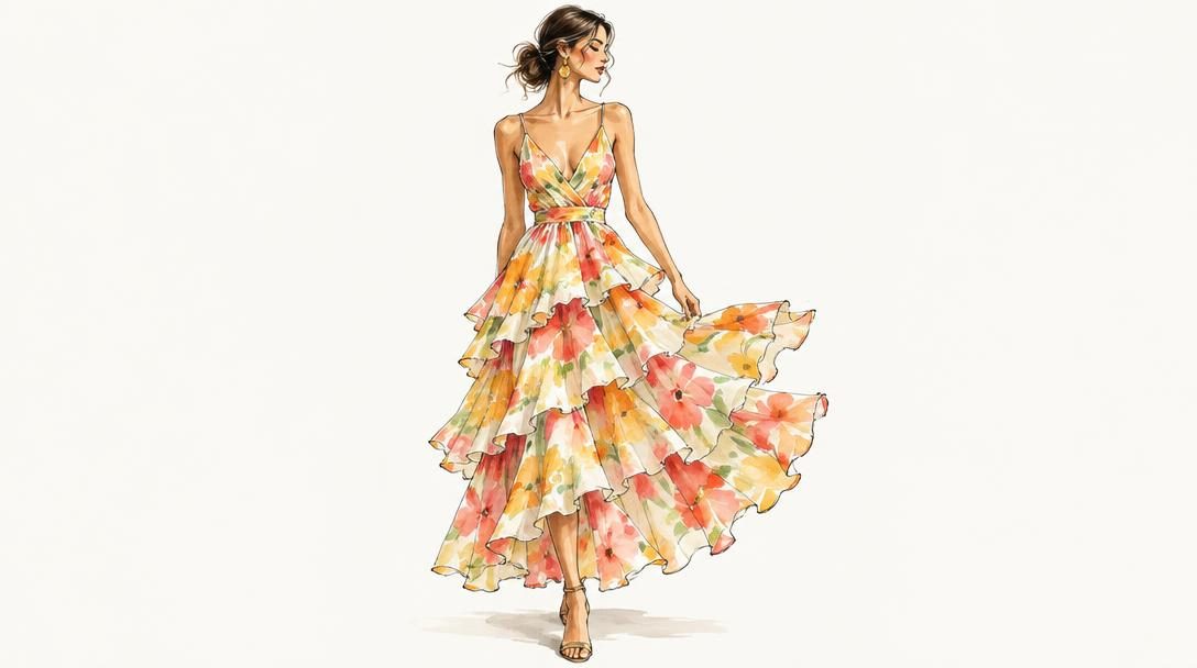 Ruffled Dresses and Bathing Suits