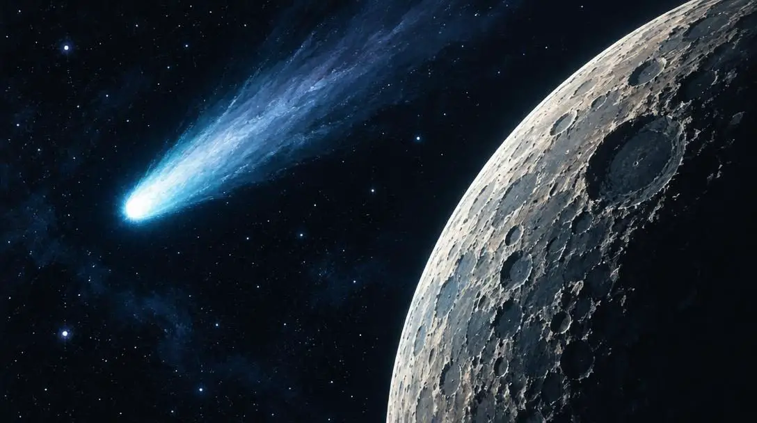 Comets and Planetary Moons
