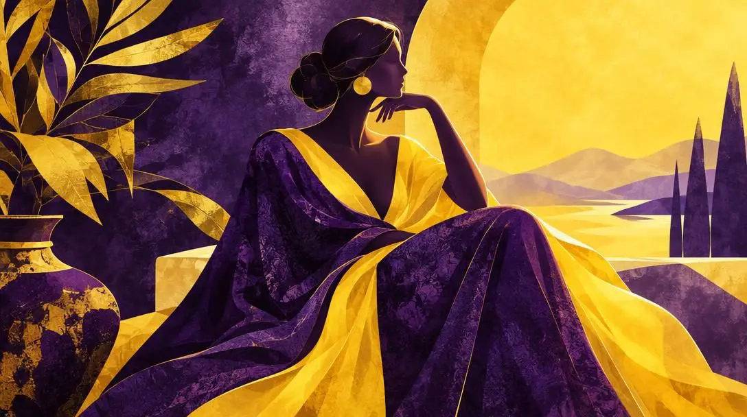 Purple and Yellow