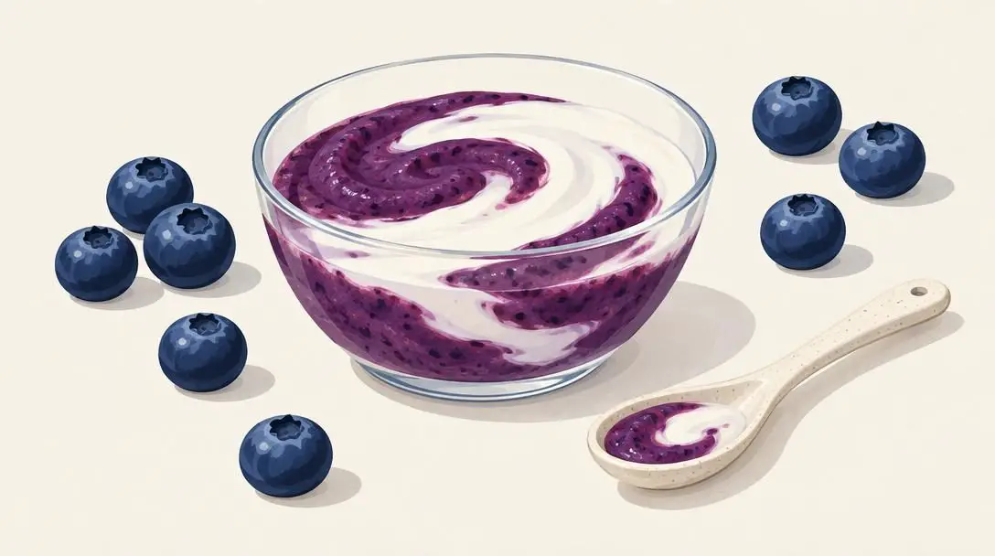 Blueberry and Yogurt Puree