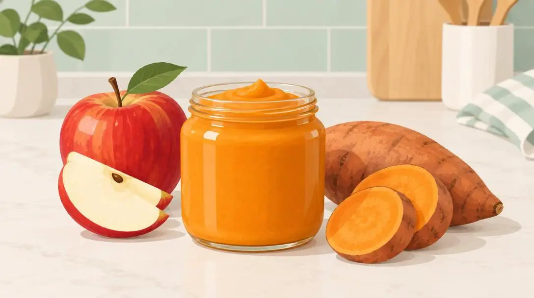 Sweet Potato and Apple Puree
