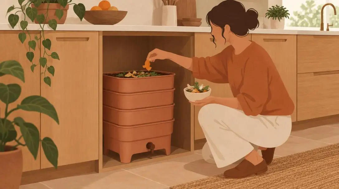 Vermicomposting Worm Bin