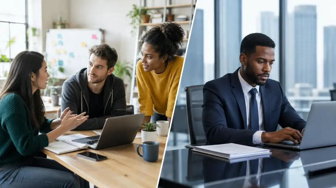 The Pros and Cons of Working in a Startup vs. a Large Corporation