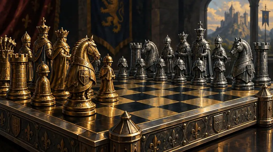 Metal Chess Sets
