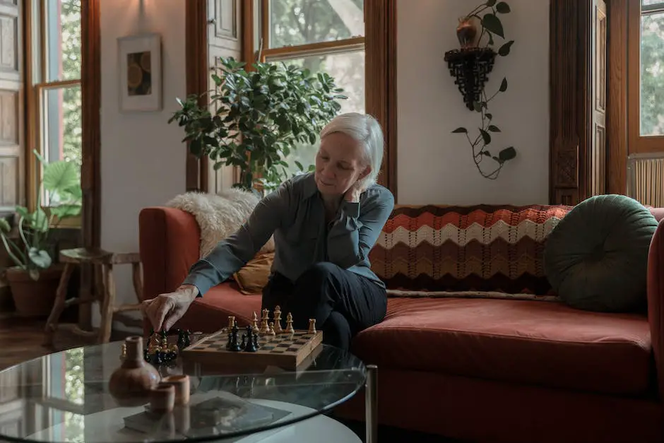 A person playing chess with a clock on the side indicating time pressure.