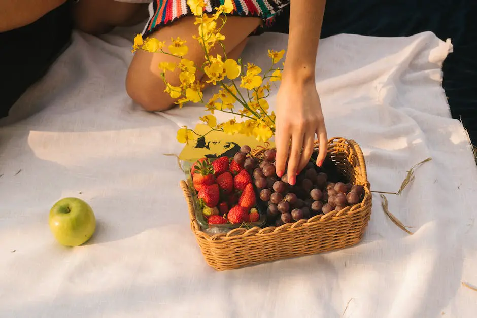 A woman holding a plate of fruits and vegetables with a smile on her face.