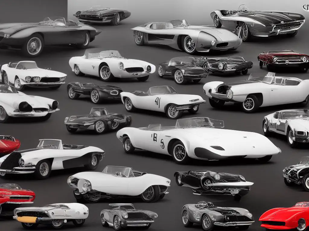 A page with five descriptions of the most iconic celebrity car collections on a black and white background.