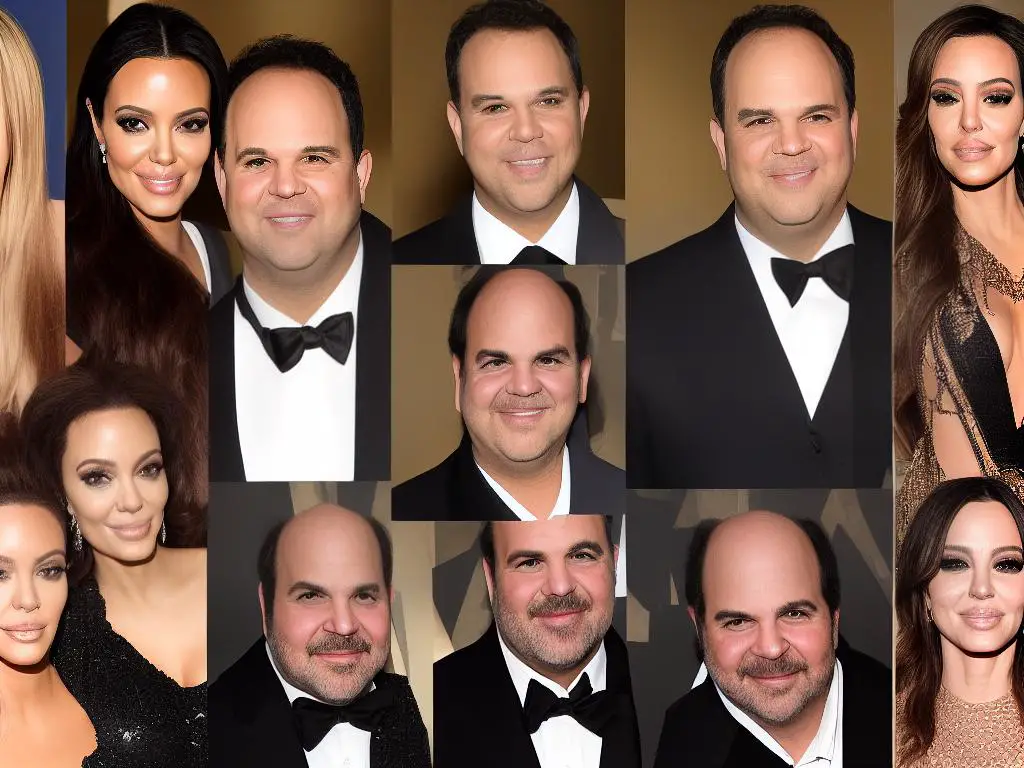 The image shows a collage of various celebrity couples who had scandalous weddings, including Kim Kardashian and Kris Humphries, Angelina Jolie and Billy Bob Thornton, Mariah Carey and Tommy Mottola, Britney Spears and Jason Alexander, and Khloe Kardashian and Lamar Odom.