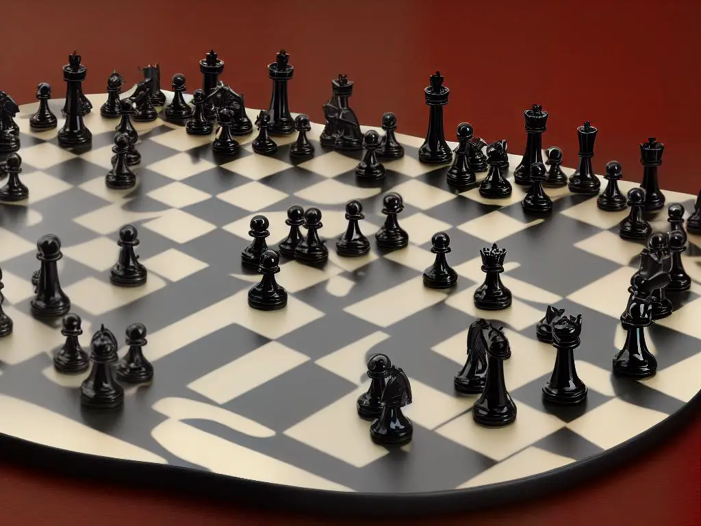 Various 3D and vertical chess sets in different materials and designs