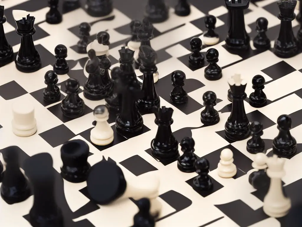 A chessboard with a timer next to it, emphasizing the importance of time control in chess games.